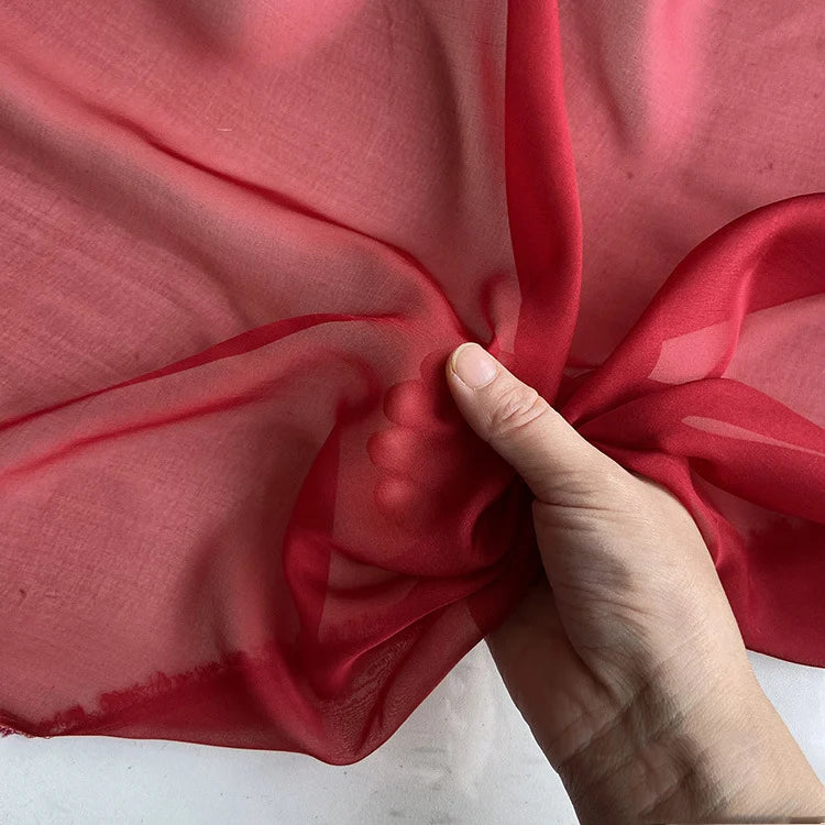 100%naturalmulberrysilkchiffonfabricbytheyard
