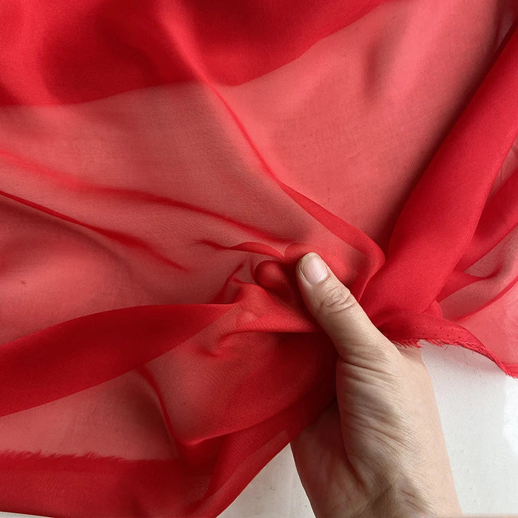 100%naturalmulberrysilkchiffonfabricbytheyard