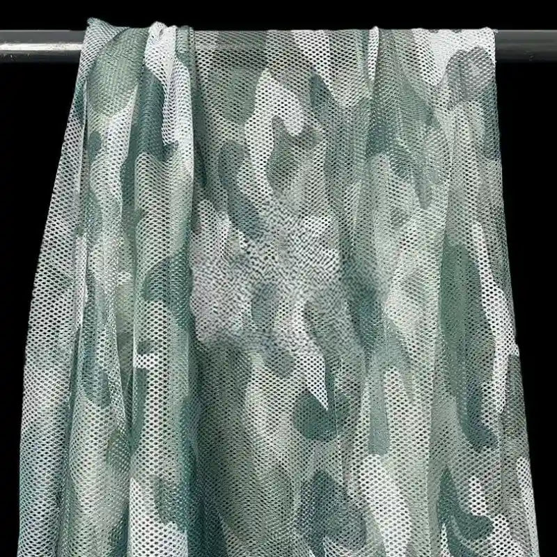 Colorful Camouflage Mesh Fabric By The Yard