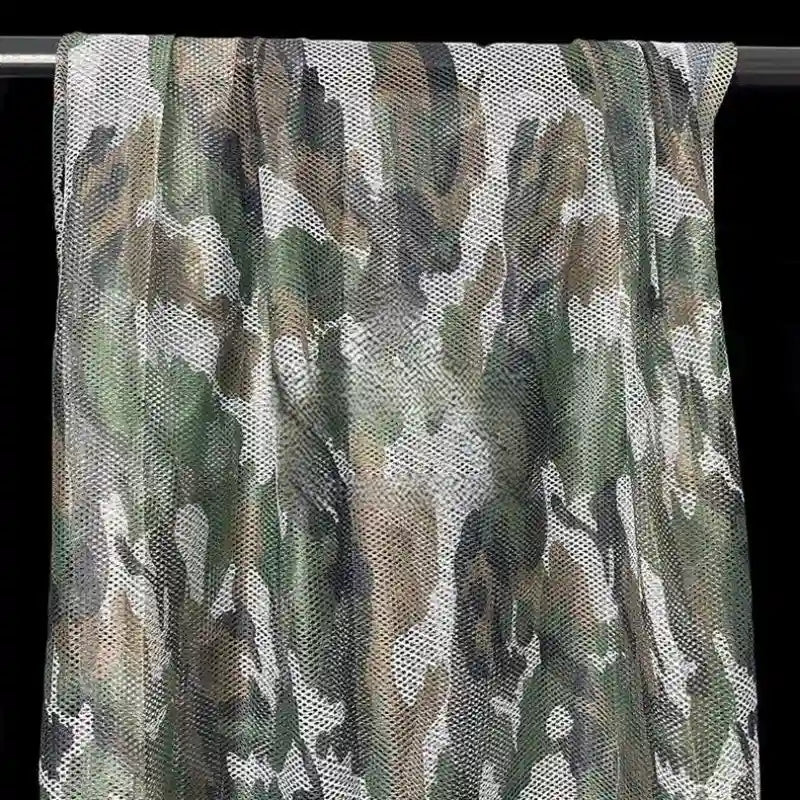 Colorful Camouflage Mesh Fabric By The Yard