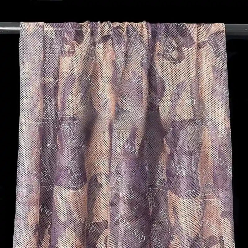 Colorful Camouflage Mesh Fabric By The Yard