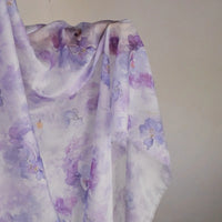 Ancient Style Purple Chiffon Fabric By The Yard
