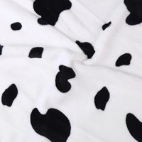 Cartoon Cow Print Minky Fabric By The Yard