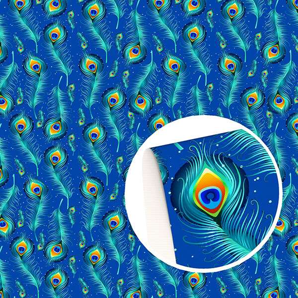 ColorfulPrintPeacockFabricByTheYard
