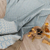 CottonDenimEmbroideredEyeletFabricByTheYard