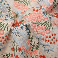 FloralEmbroideredFabricBytheYard