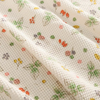 Floral Printed Waffle Fabric By The Yard