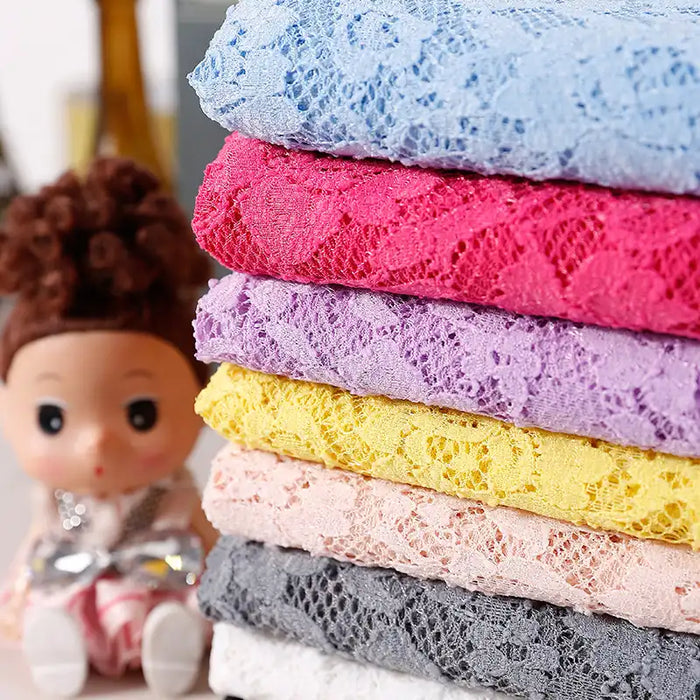 Floral Mesh Fabric By The Yard