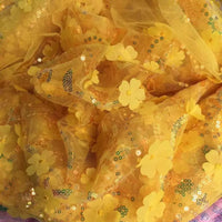 Floral Sequin Fabric By The Yard