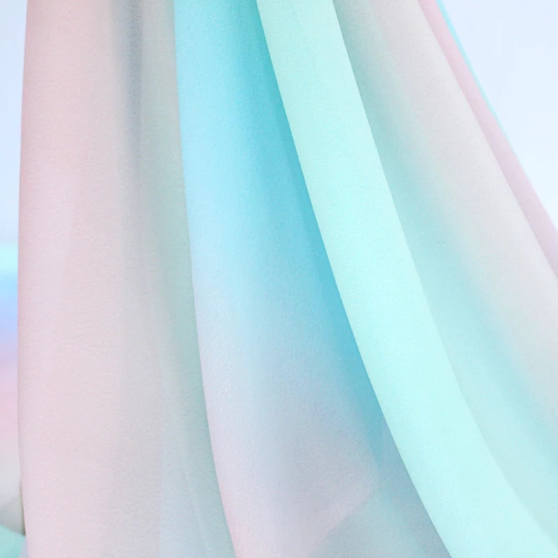 Gradient Ombre Chiffon Fabric By The Yard