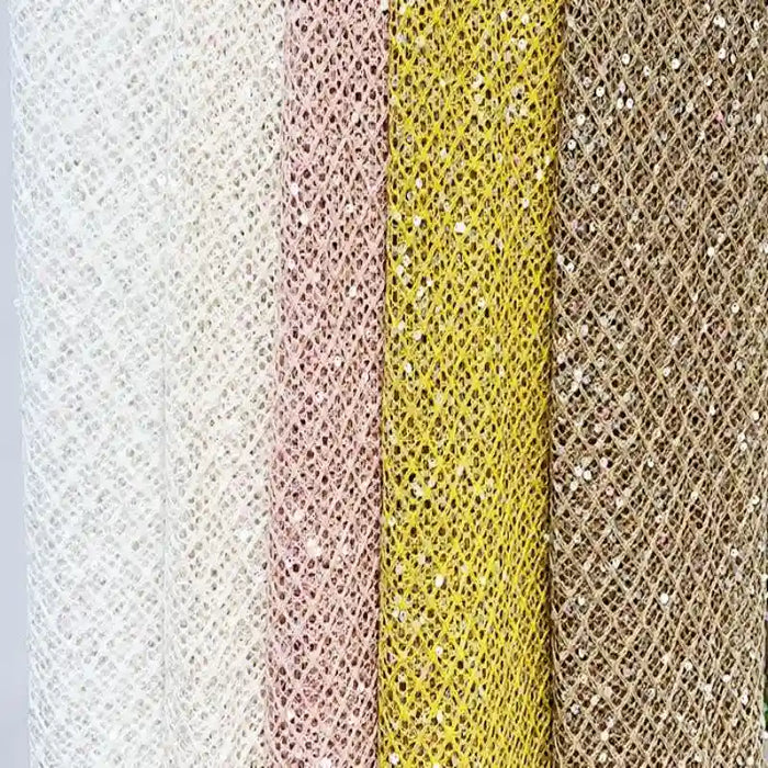 Hollow Vinyl Mesh Fabric By The Yard