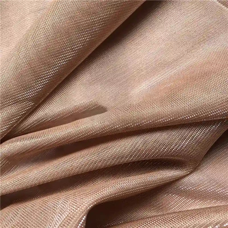 IridescentTwoToneTulleFabricByTheYardShimmerTulleFabricforDress