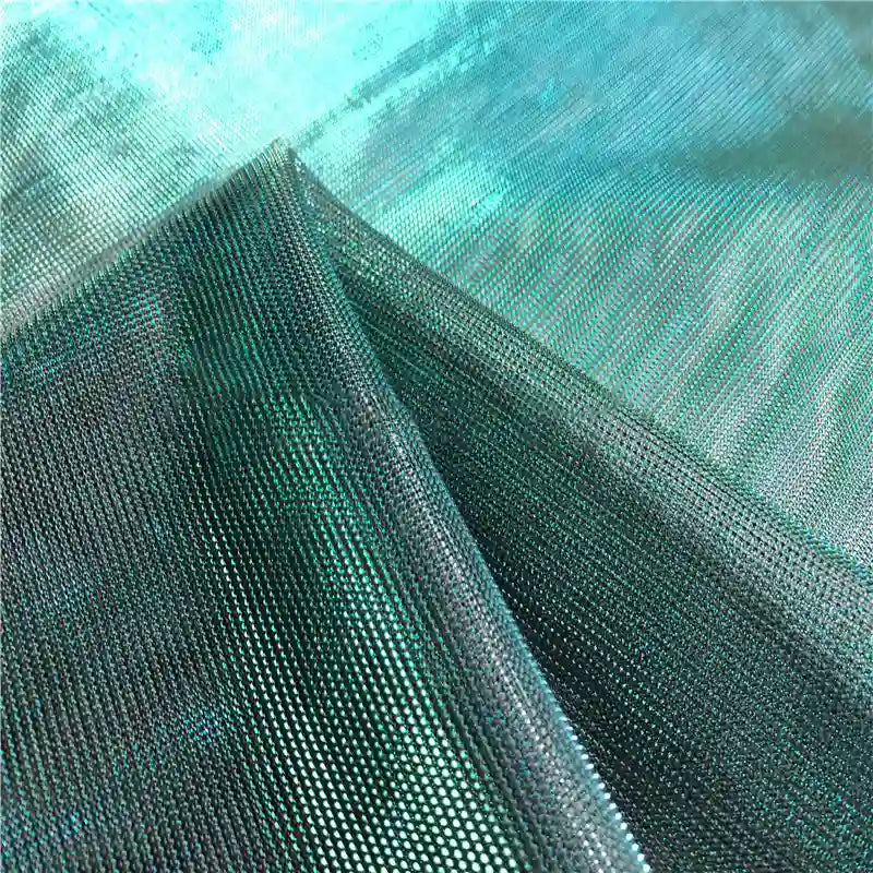 IridescentTwoToneTulleFabricByTheYardShimmerTulleFabricforDress