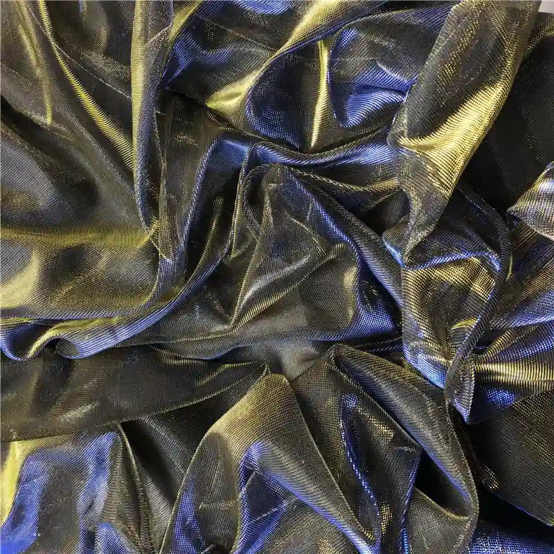 IridescentTwoToneTulleFabricByTheYardShimmerTulleFabricforDress