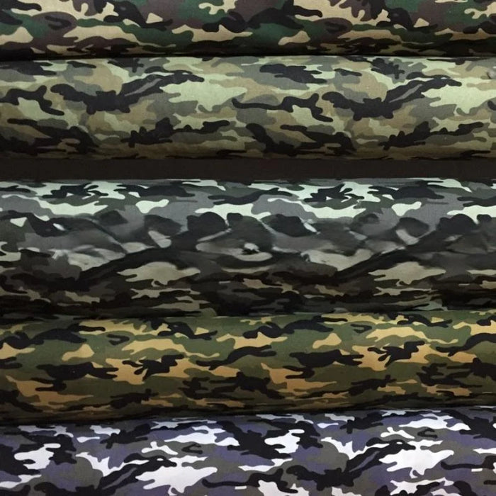 Printed Camo Canvas By The Yard