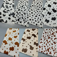 Soft Cow Print Minky Material By The Yard