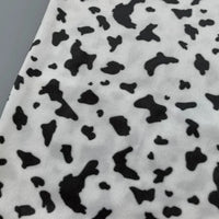 Soft Cow Print Minky Material By The Yard