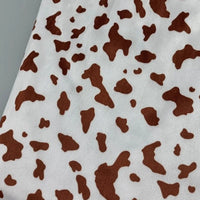 Soft Cow Print Minky Material By The Yard