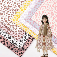 Spotted Cow Print Cotton Fabric By The Yard