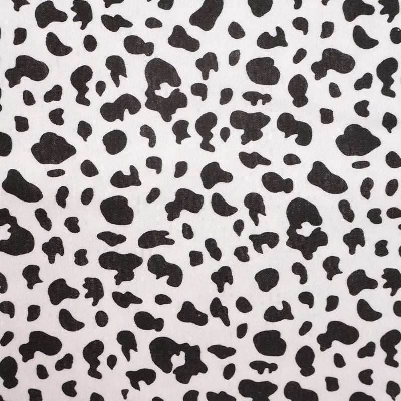 Spotted Cow Print Cotton Fabric By The Yard
