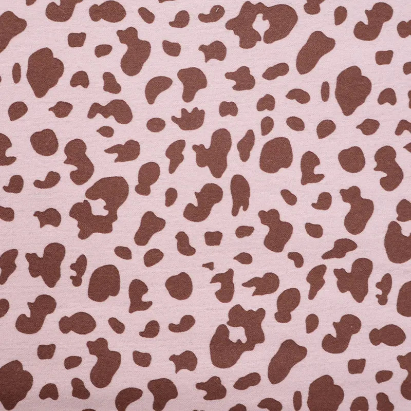 Spotted Cow Print Cotton Fabric By The Yard