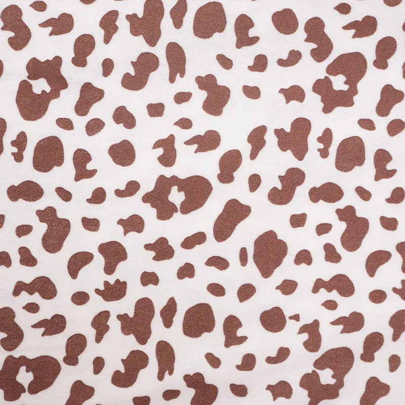 Spotted Cow Print Cotton Fabric By The Yard