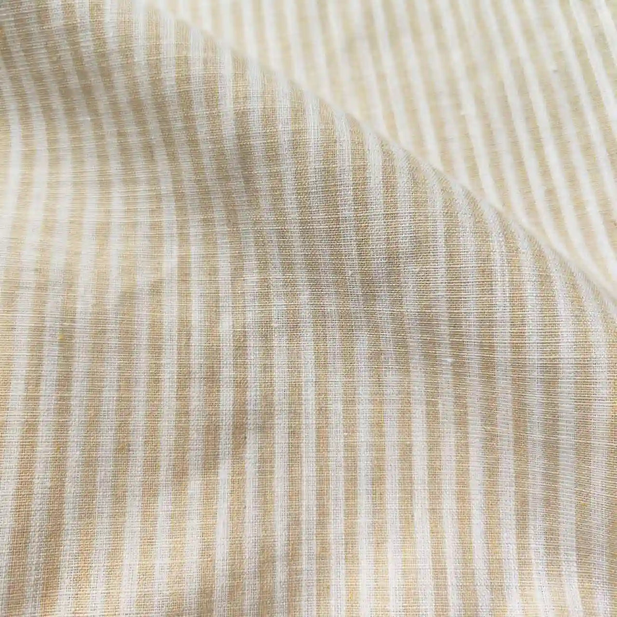 Stripe Linen Fabric By The Yard|Bamboo Texture Cotton Linen Fabric|Flax Linen Apparel Fabric