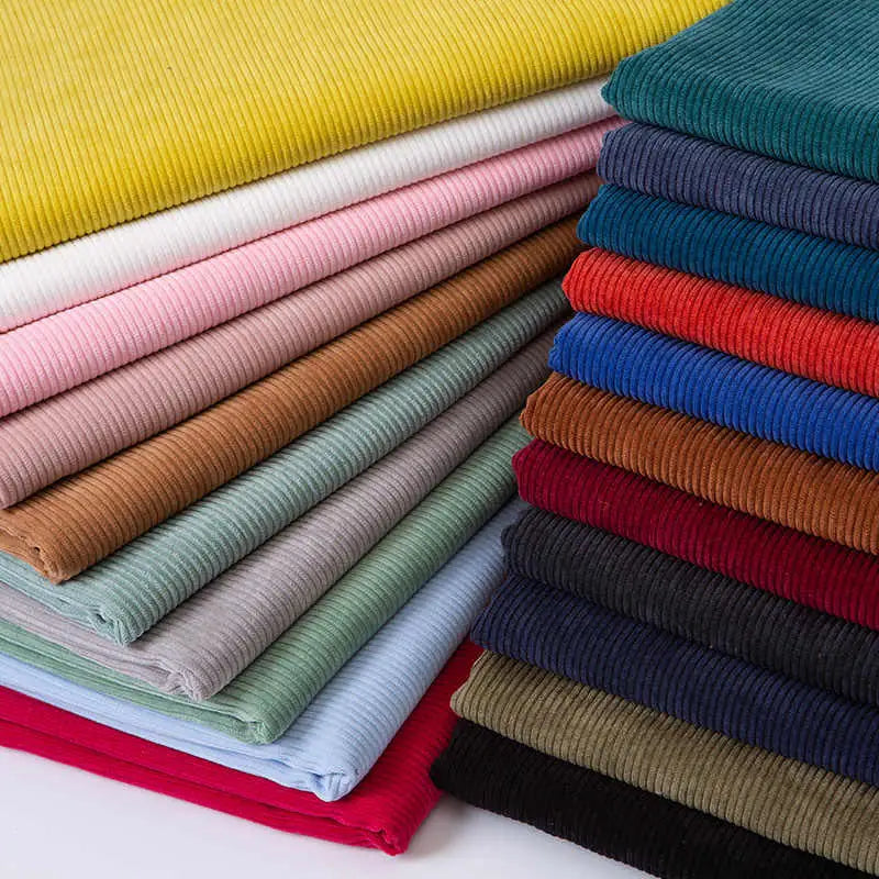 Thick Corduroy Fabric By the Yard -Longan Craft