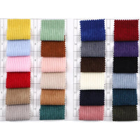 Three columns of Thick 8 Wale Corduroy Fabric by Longan Craft in various colors are displayed on a numbered grid, showcasing the soft upholstery corduroy fabric for comparison.