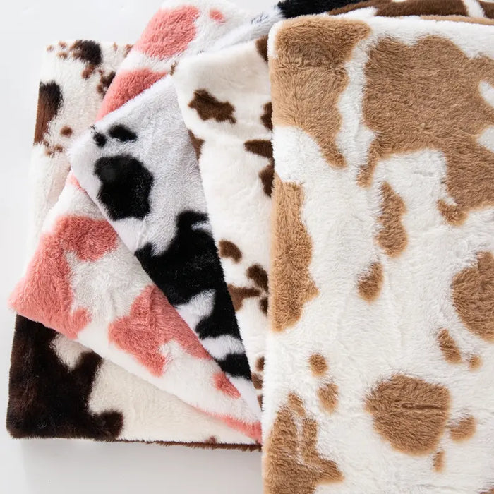 Two-color Large Cow Fabric By The Yard
