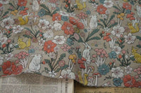 VintageMushroomBrocadeFabricByTheYard