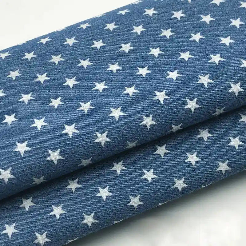 cottonprinteddenimfabricbytheyard