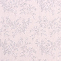 Longon Craft's Floral Flannel Fabric by the Yard features light beige cotton with a subtle, repeating light gray leafy branch pattern—ideal for dresses, clothes, sewing, and craft projects.