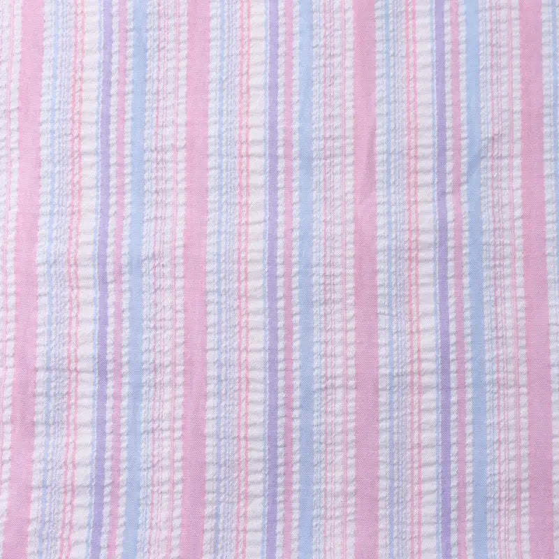 rainbowstripeseersuckerfabric