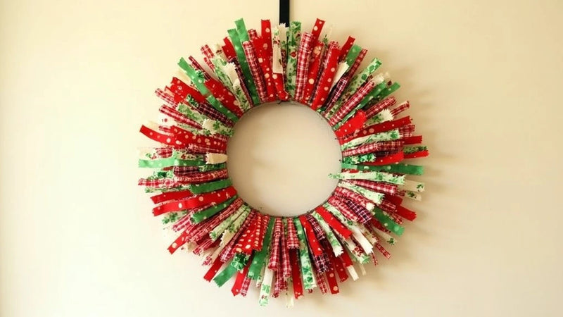 How to Make a Fabric Christmas Wreath: A DIY Tutorial for a Beautiful Fabric Rag Wreath