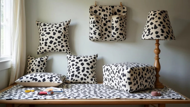 Cow Print Fabric Ideas: 10 Creative Ways to Use This Trendy Textile in Crafts and Room Decor