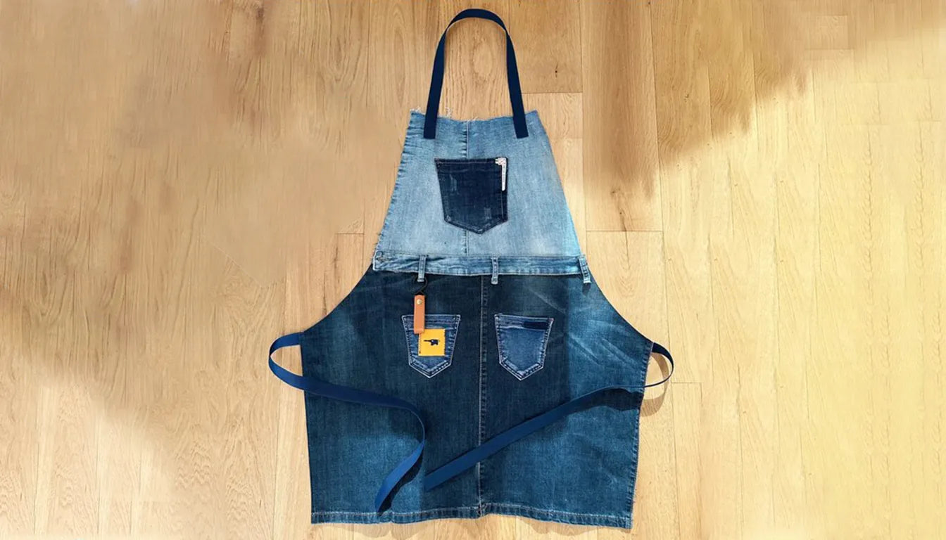 Apron Steps DIY Apron From Jeans: Making a Unique Denim Apron in 8 Steps