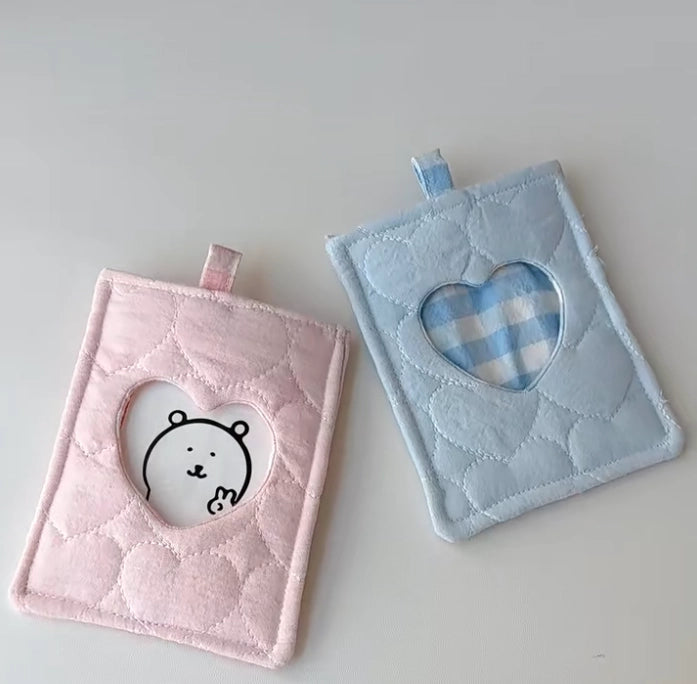 How to Make a Heart Hollow Card Holder with Scrap Fabric