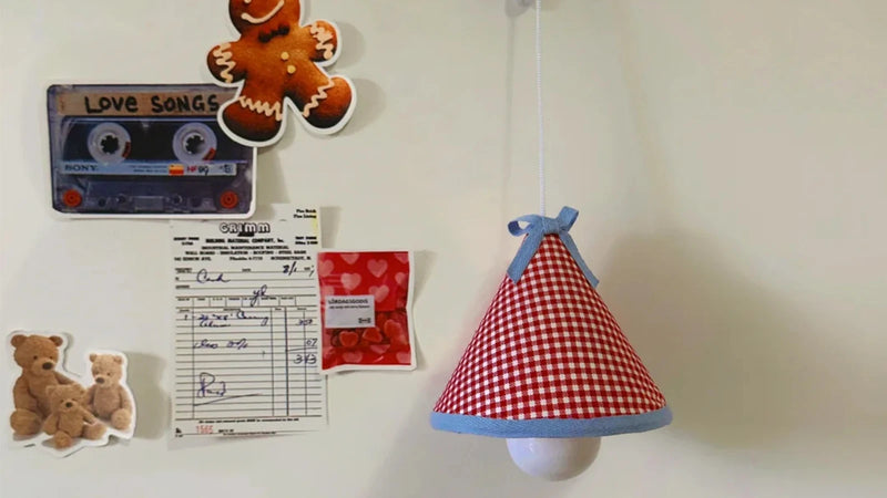 DIY Fabric Chandelier with a PVC Sheet for a Cute Lampshade