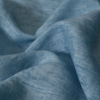 Longan Craft’s 100% Linen Fabric by the Yard in solid light blue features a lightweight, breathable weave and soft drape—ideal for comfortable summer projects.