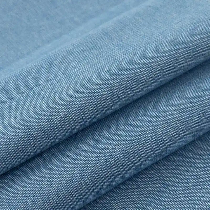 100% Cotton Chambray Fabric By The Yard