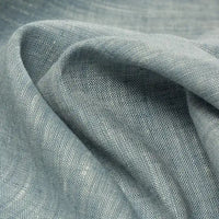 100% Linen Dyed Chambray Fabric By The Yard