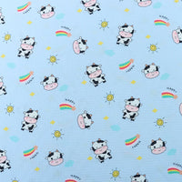 100% Polyester Cow Print Fabric By The Yard