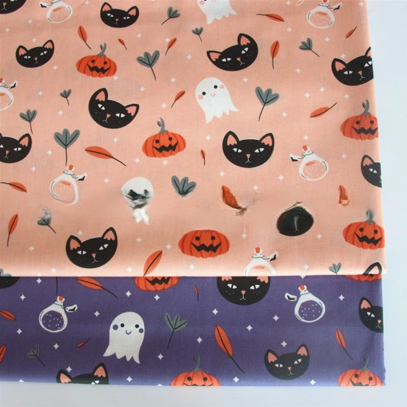 100% Cotton Printed Halloween Fabric By The Yard