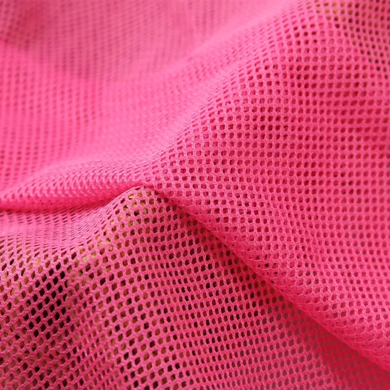 Solid Color Polyester Mesh Fabric