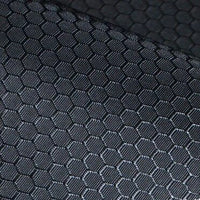 Close-up of Longan Craft’s 210D Honeycomb Pattern Oxford Fabric by the yard. This colorful, PU-coated, waterproof polyester features a repeating hexagonal texture and subtle sheen—perfect for outdoor gear and durable projects.
