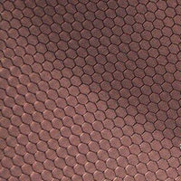 Close-up of Longan Craft's 210D Honeycomb Pattern Oxford Fabric by the yard, featuring a colorful PU-coated, waterproof hexagonal design, perfect for outdoor use and durable gear.