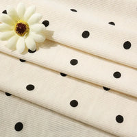 2x2 Heart Print Rib Knit Material By The Yard