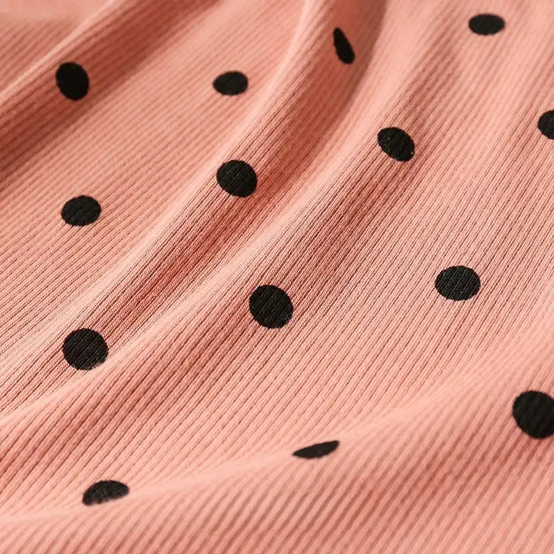 2x2 Heart Print Rib Knit Material By The Yard