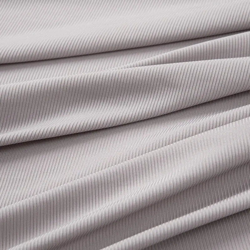2x2 Thin Ribbed Stretch Fabric By The Yard